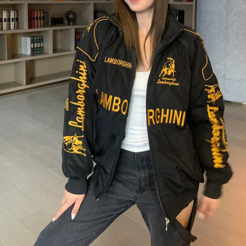 Lamborghini Puffer Embroidered Jacket | Limited-Drop | Grantiro® Velocity Edition