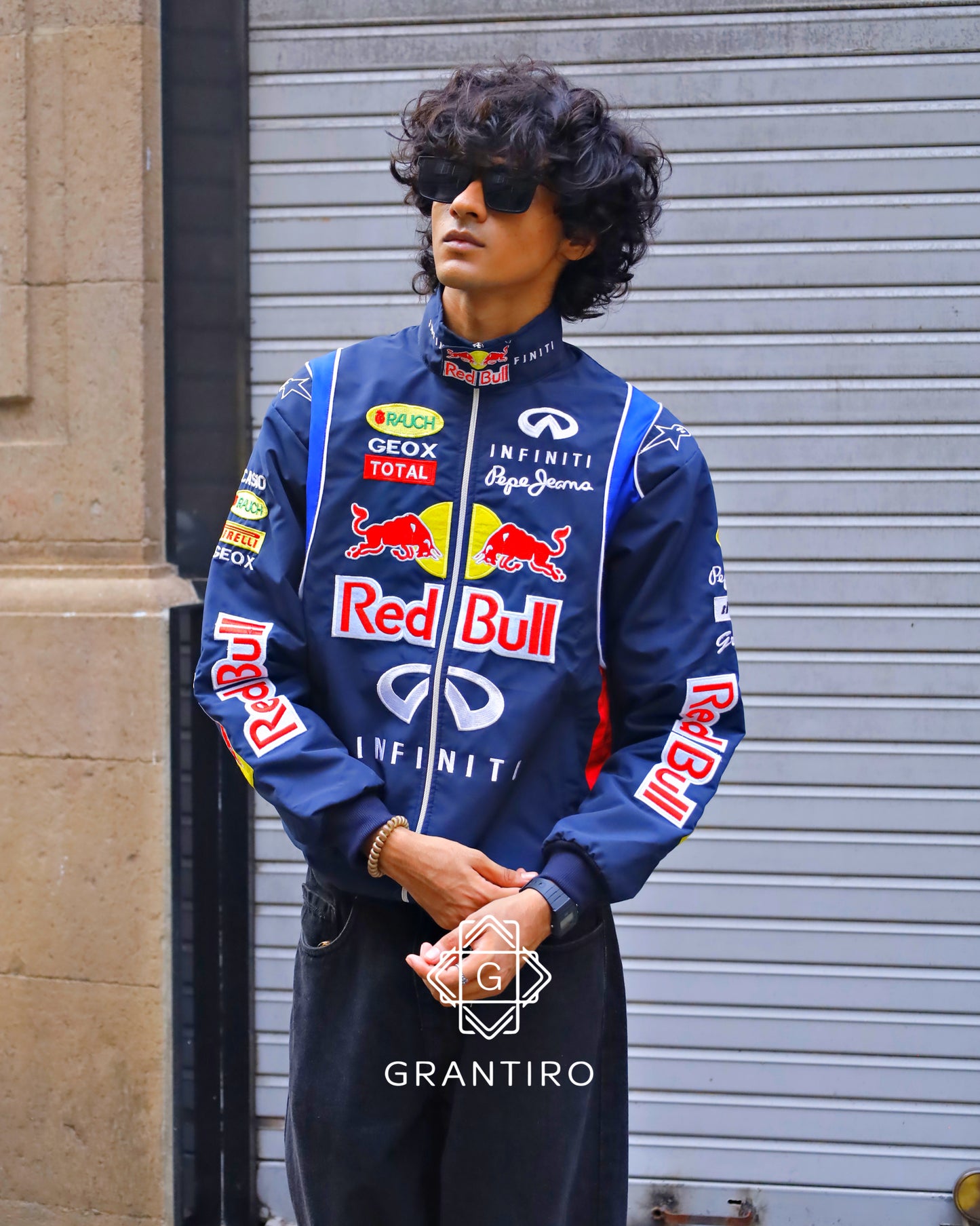 Red Bull Racing Puffer Embroidered Jacket – NAVY BLUE – Limited Drop | Grantiro® F1 Edition