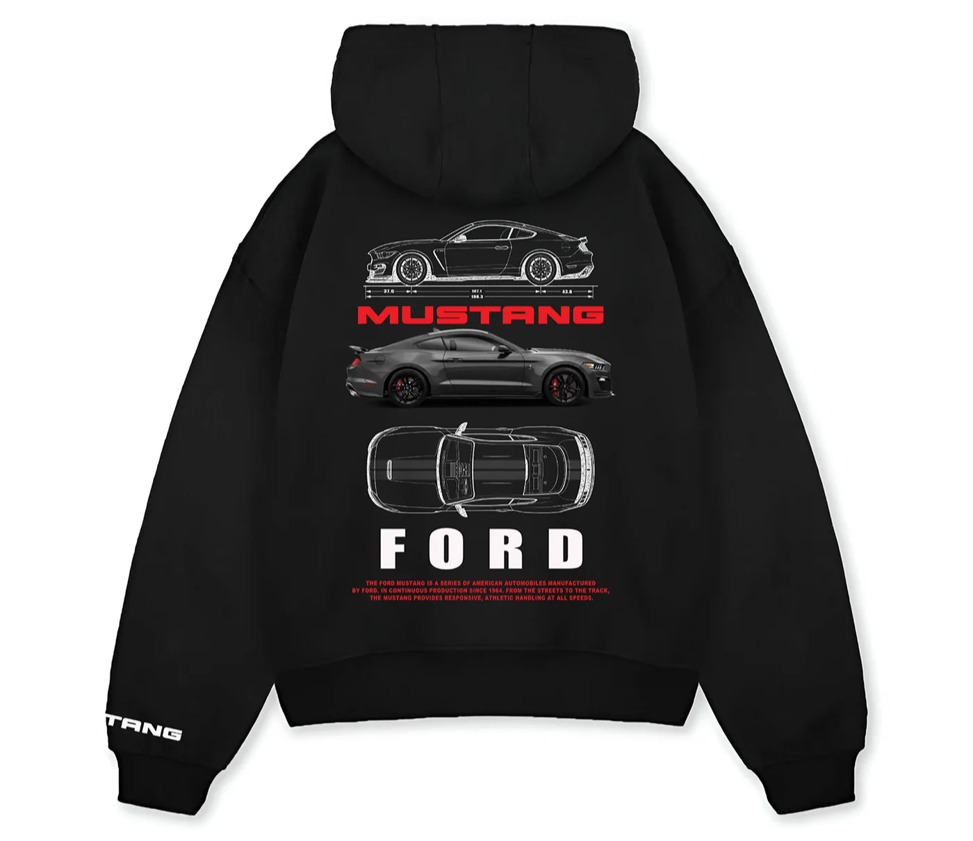 Oversized Mustang Hoodie