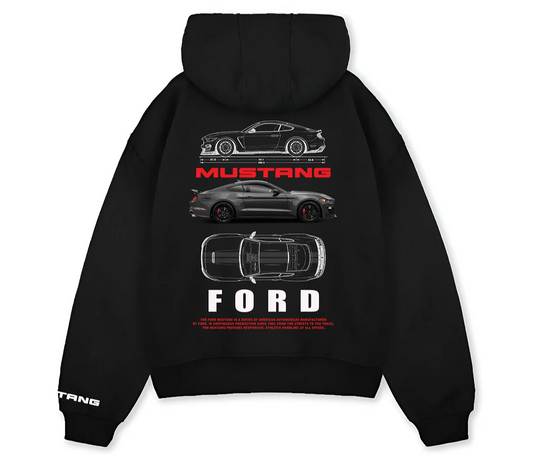 Oversized Mustang Hoodie