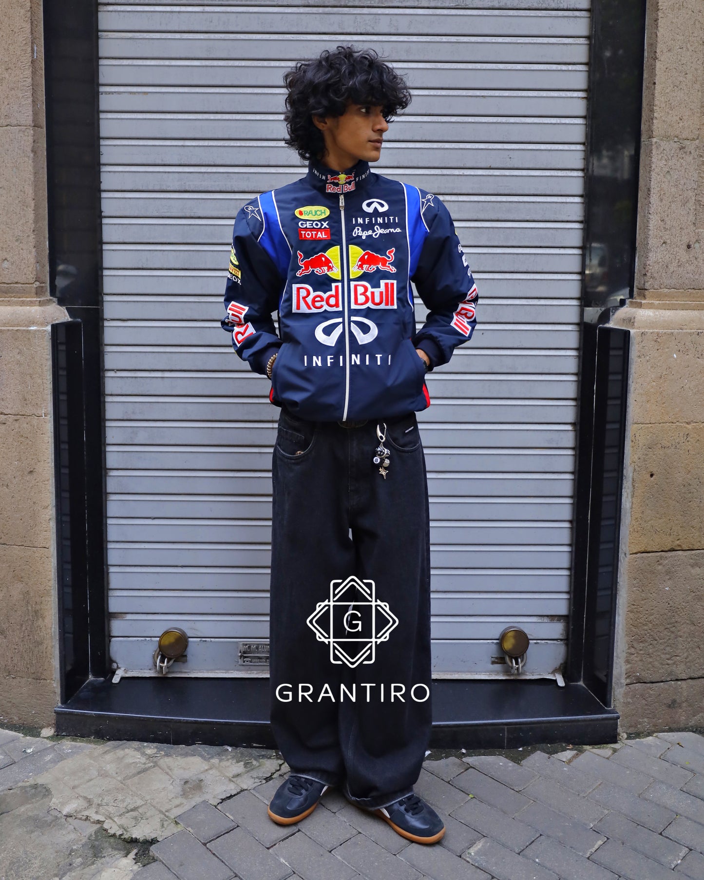 Red Bull Racing Puffer Embroidered Jacket – NAVY BLUE – Limited Drop | Grantiro® F1 Edition