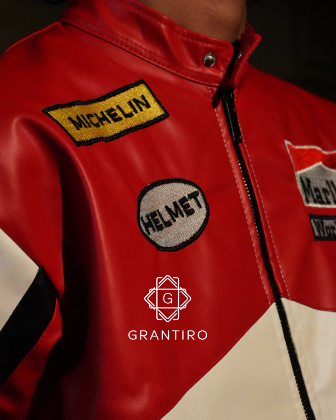 Marlboro Vintage White Leather Jacket – Grantiro® Legacy Edition