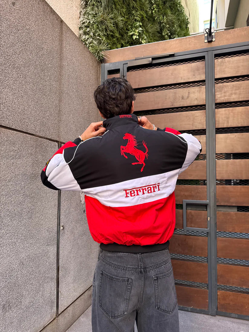 Tri-Color Ferrari Scuderia Jacket – Limited Drop | Grantiro® F1 Edition