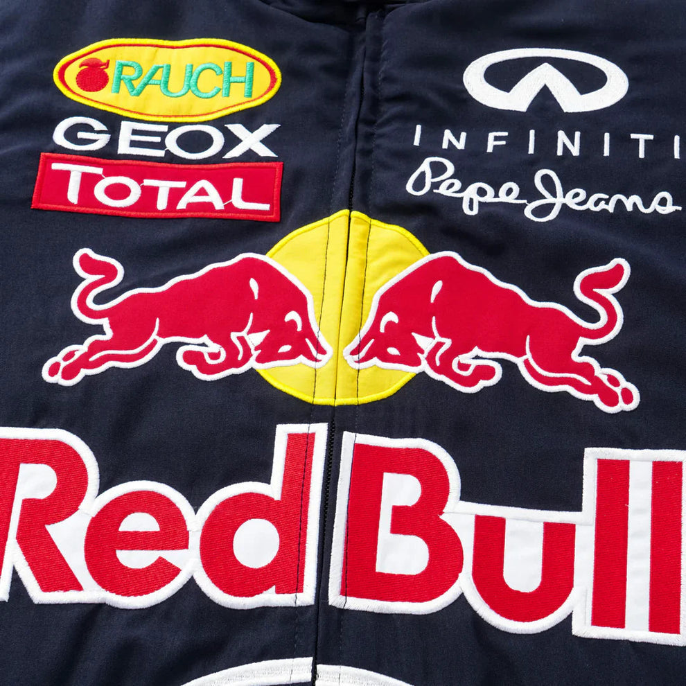 Red Bull Racing Puffer Embroidered Jacket – NAVY BLUE – Limited Drop | Grantiro® F1 Edition