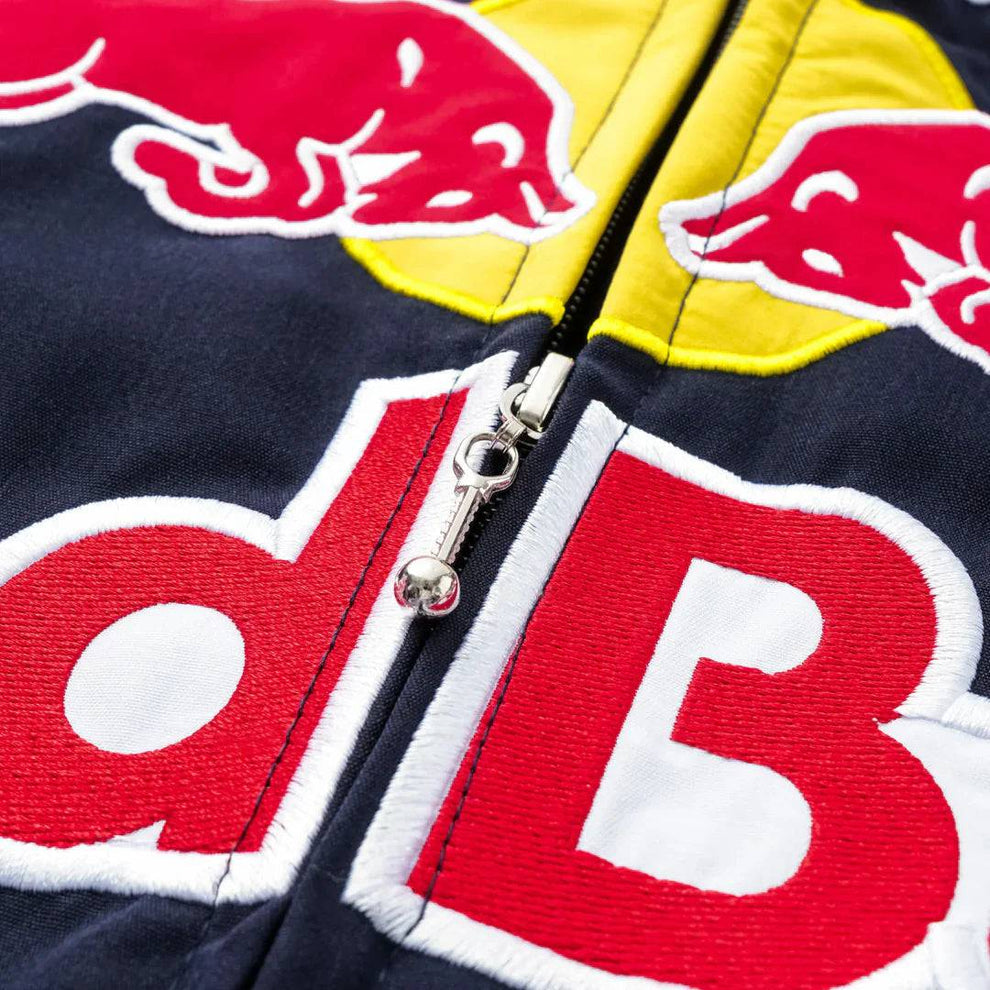 Red Bull Racing Puffer Embroidered Jacket – NAVY BLUE – Limited Drop | Grantiro® F1 Edition