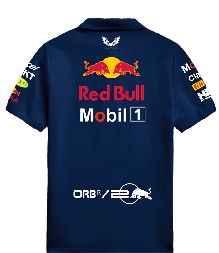 Buy Red Bull Racing polo by Grantiro – stylish and comfortable unisex Formula 1 fan apparel.