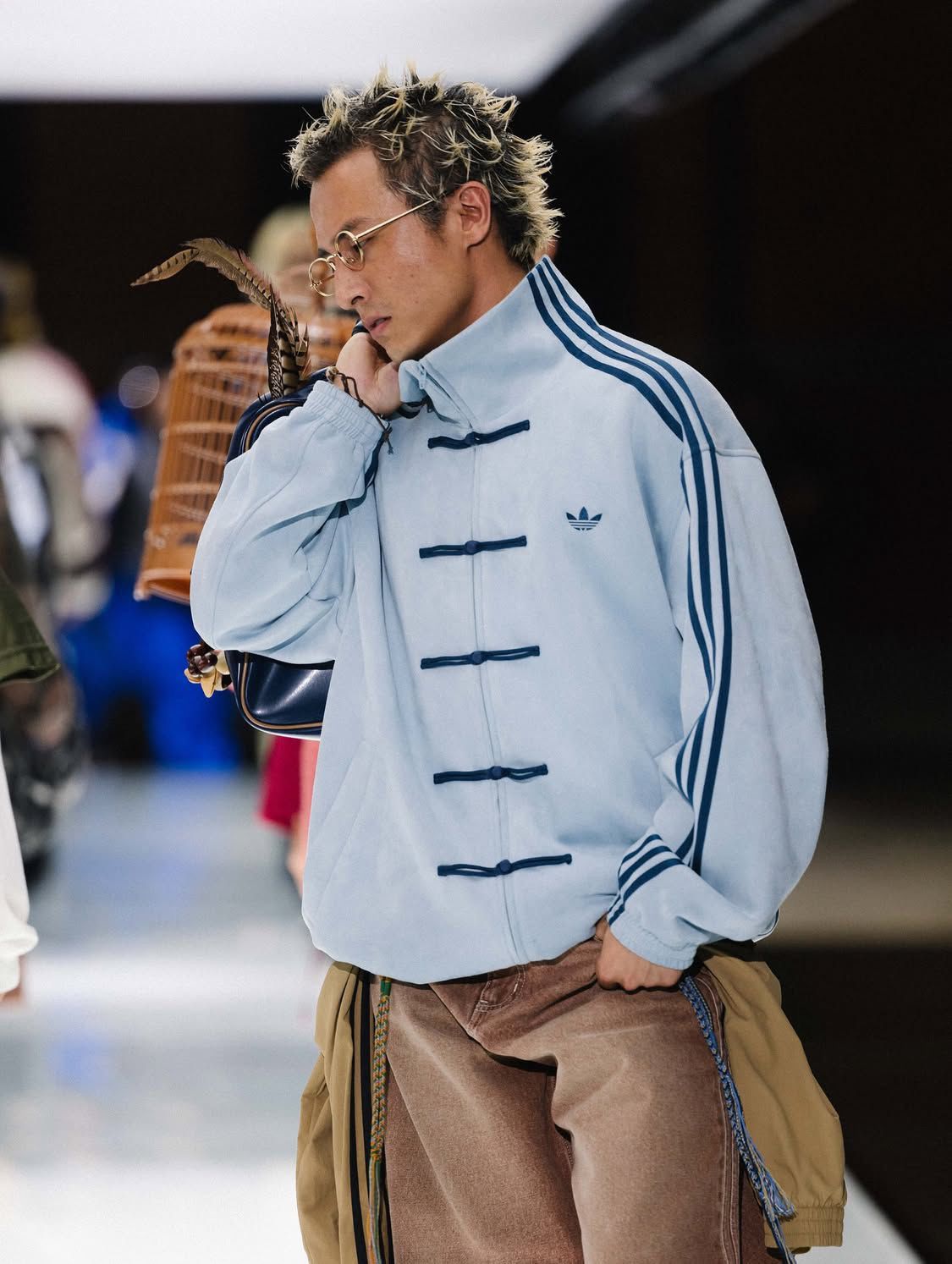 CNY-Inspired Premium Sky Blue Suede Jacket | Grantiro®