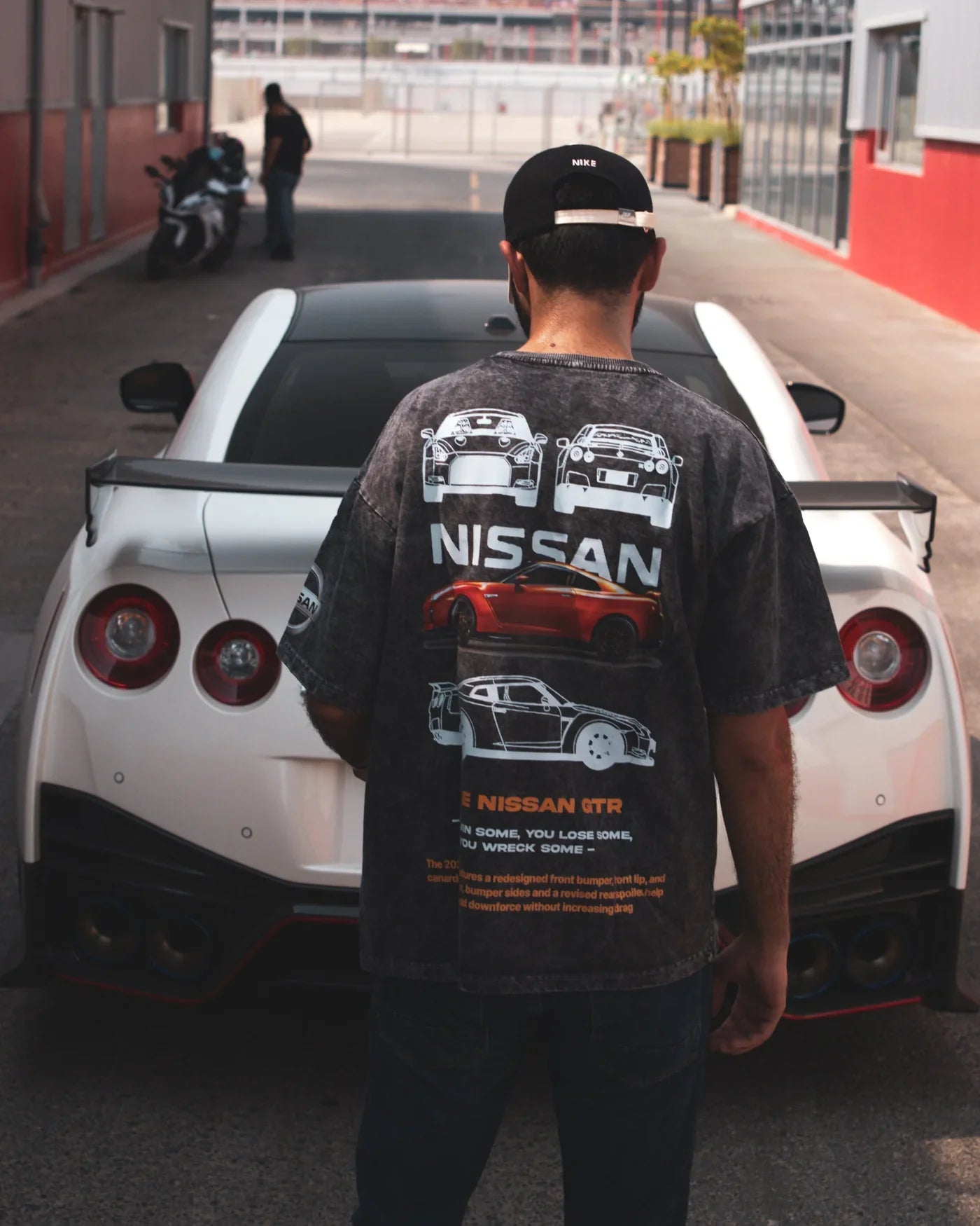 Nissan GTR Stone Washed Tshirt in India. Made by Grantiro.