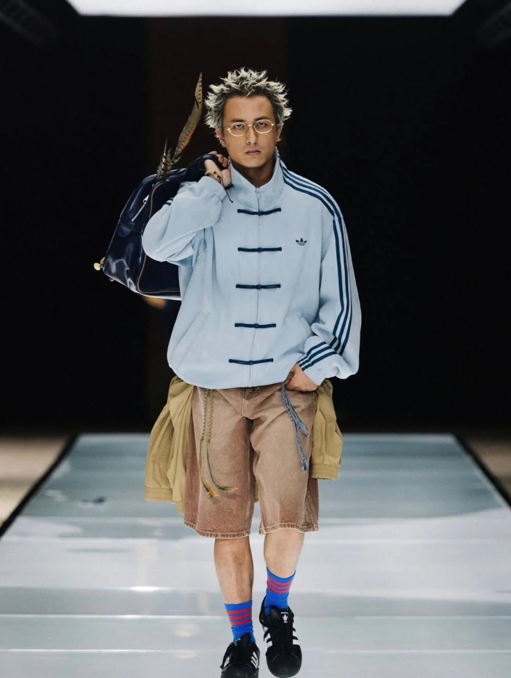 CNY-Inspired Premium SkyBlue Suede Jacket | Grantiro®