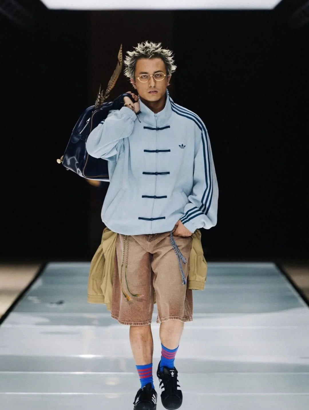 CNY-Inspired Premium SkyBlue Suede Jacket | Grantiro®
