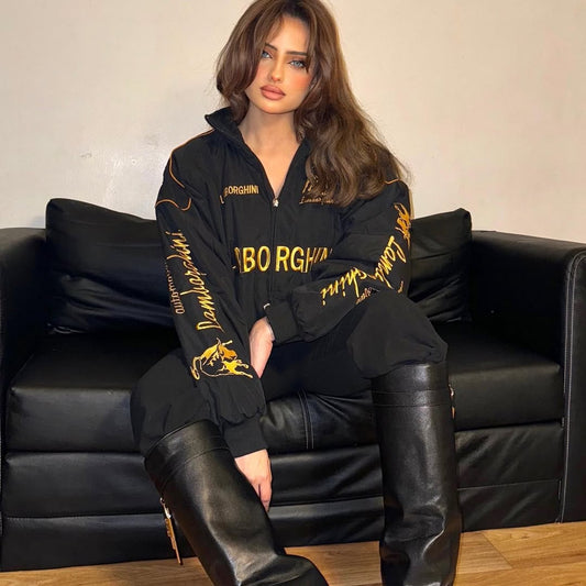 Lamborghini Puffer Embroidered Jacket | Limited-Drop | Grantiro® Velocity Edition