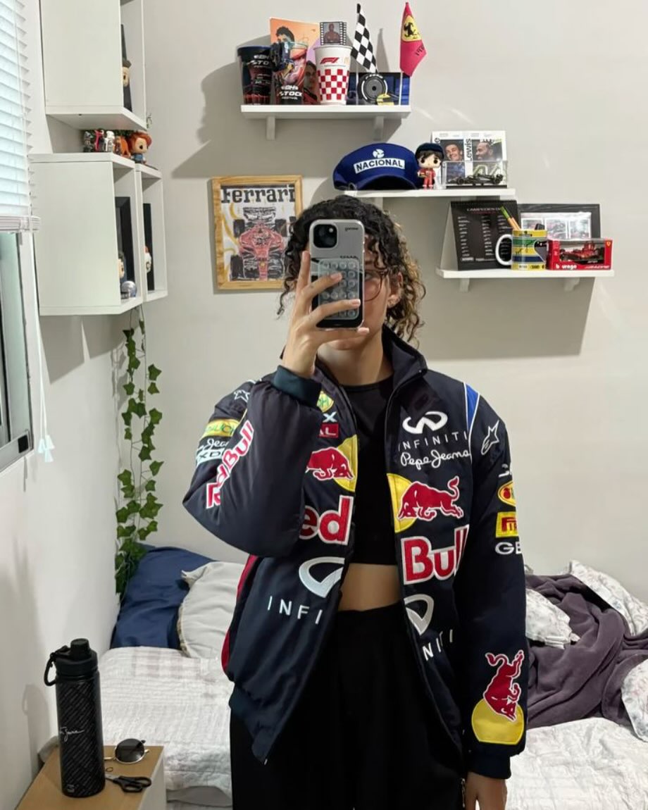 Red Bull Racing Puffer Embroidered Jacket – NAVY BLUE – Limited Drop | Grantiro® F1 Edition