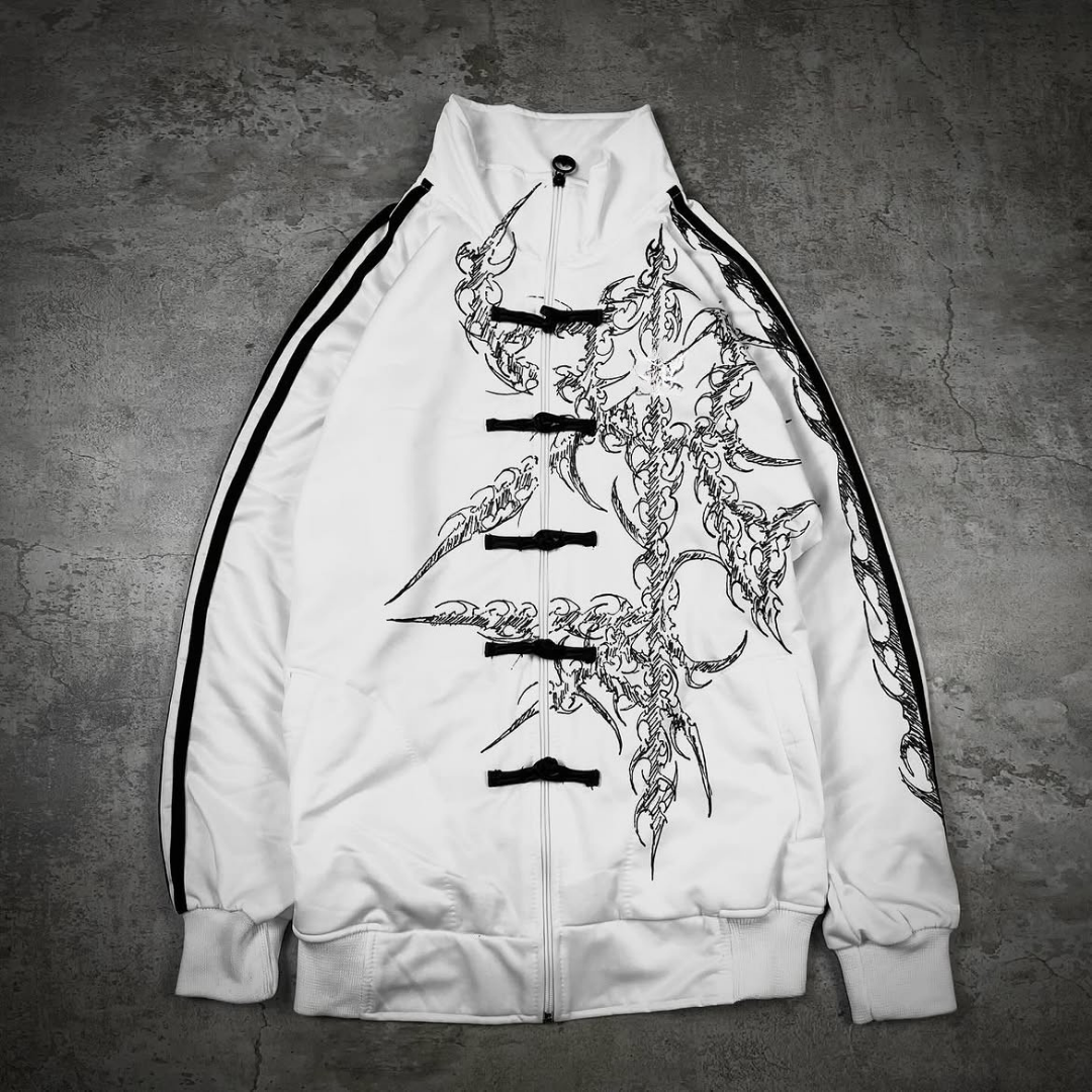 Shiro Oni-Inspired Premium White Jacket | Grantiro®