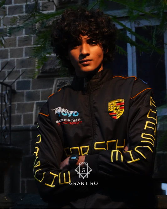 Porsche Puffer Embroidered Jacket | Limited-Drop | Grantiro® Velocity Edition