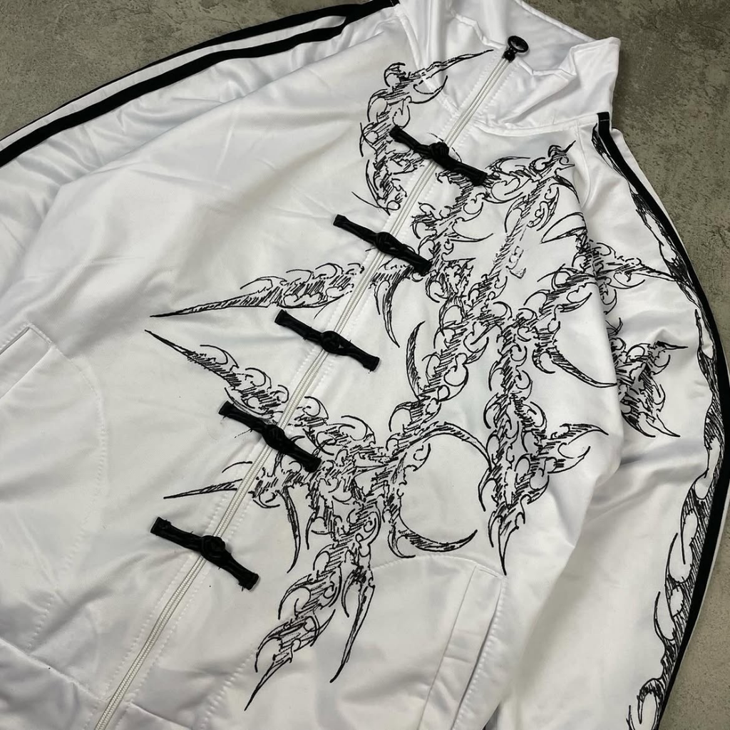 Shiro Oni-Inspired Premium White Jacket | Grantiro®