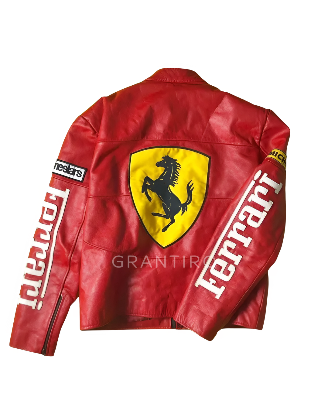 Red Ferrari Leather Jacket – Limited Drop | Grantiro® F1 Edition