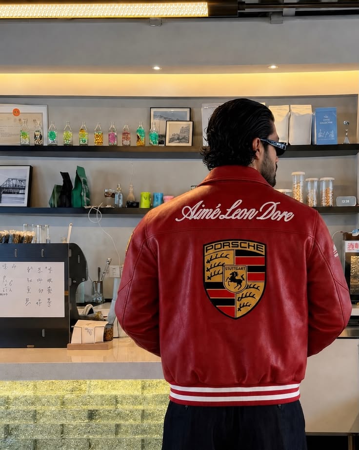 Porsche RED Leather Jacket – Limited Drop | Grantiro® Luxe Edition