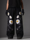 Midnight Daisy Premium Pants | Grantiro®