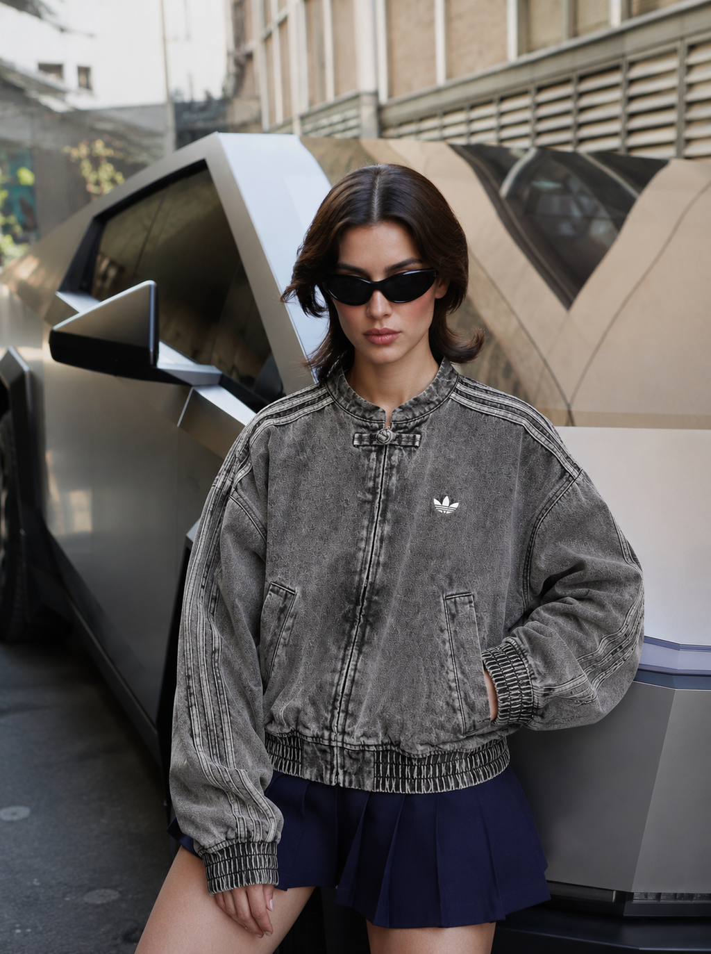 Vintage Washed Denim CNY Inspired – Chinese Knot Jacket | Grantiro®
