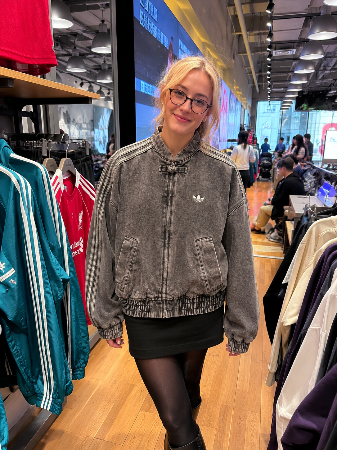 Vintage Washed Denim CNY Inspired – Chinese Knot Jacket | Grantiro®