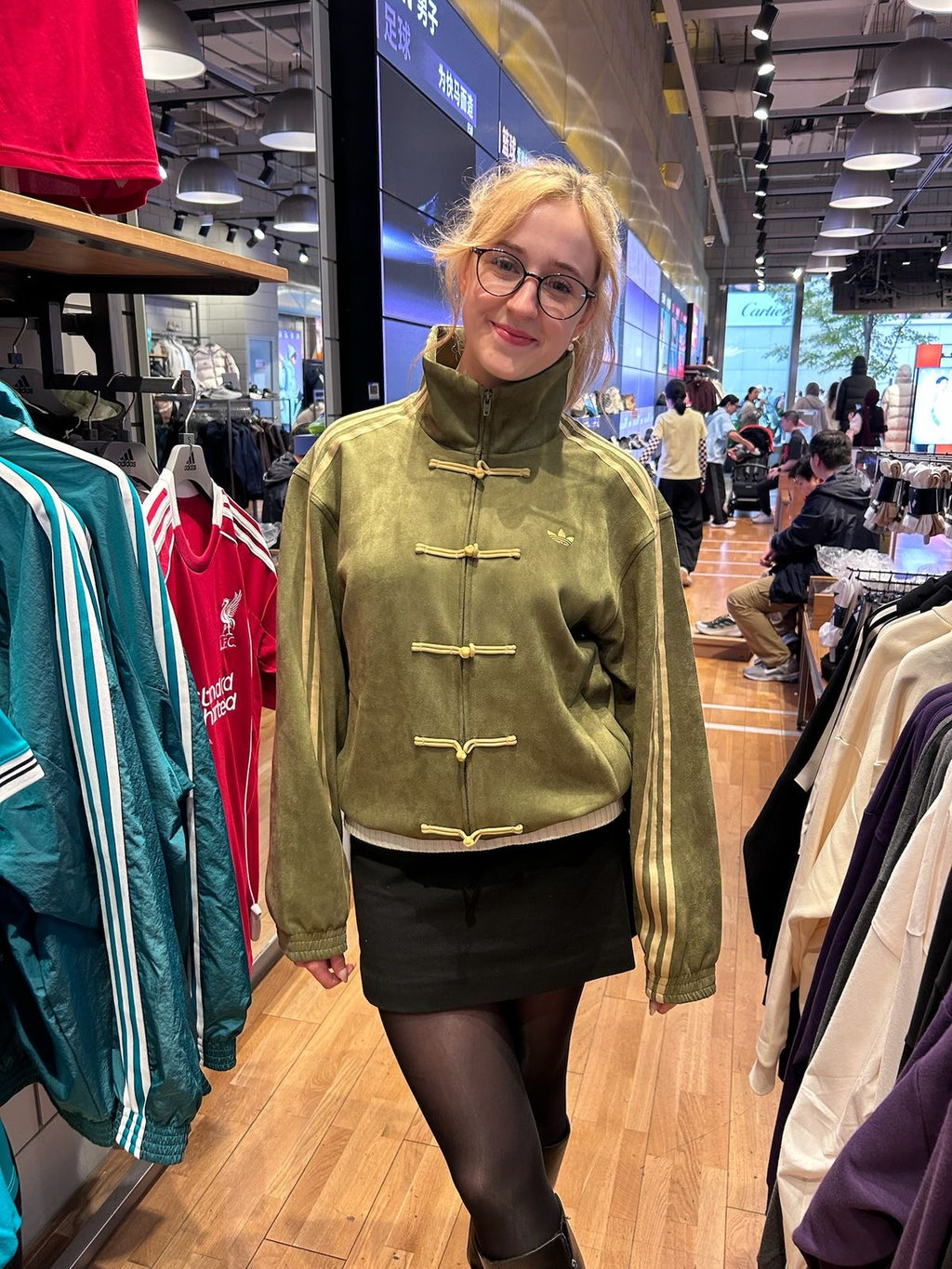 CNY-Inspired Premium Olive Green Suede Jacket | Grantiro®