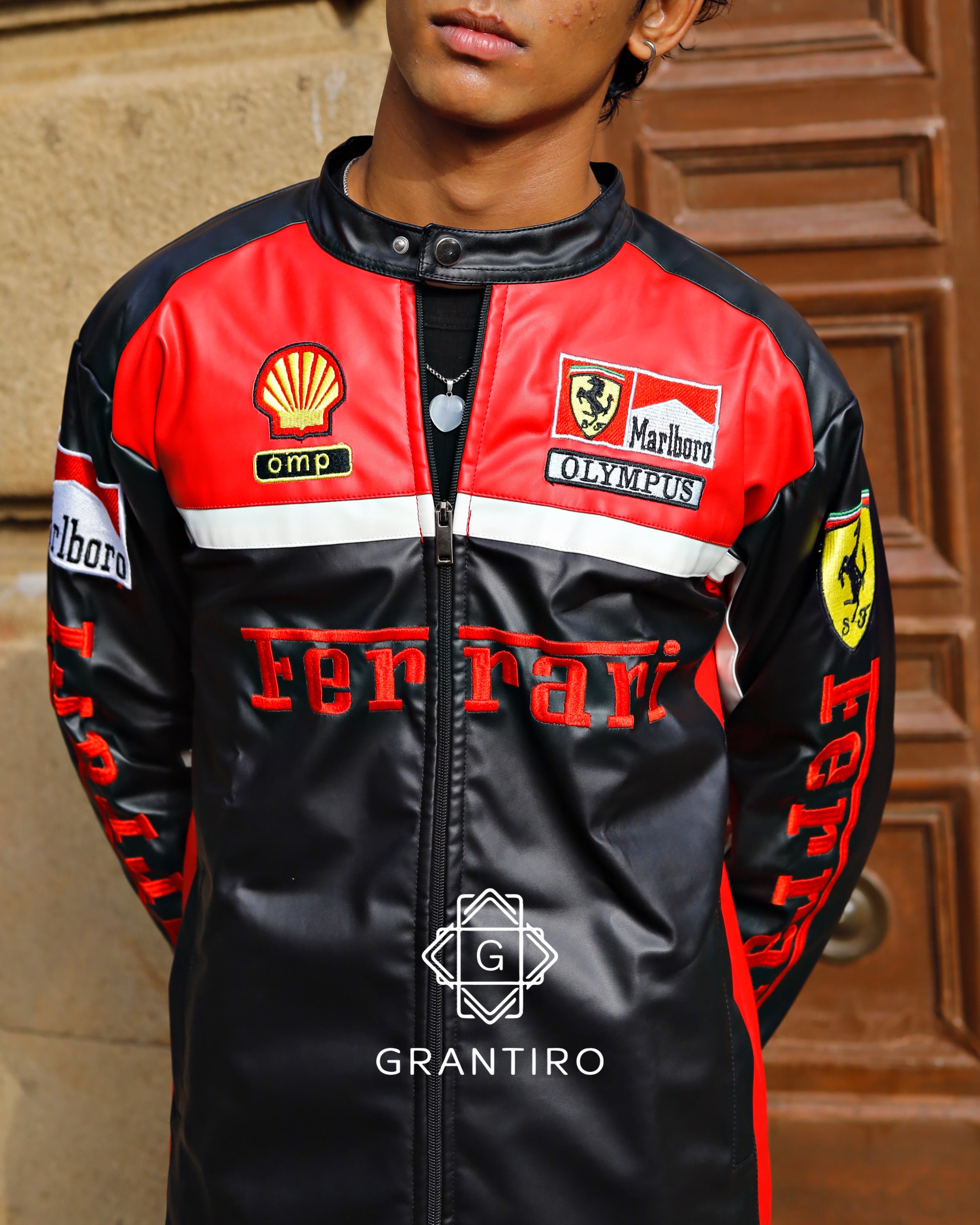 Ferrari Olympus Leather Jacket – Limited Drop | Grantiro® Luxe Edition