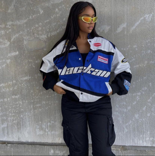 Grantiro BlackAir jacket in India – premium unisex streetwear jacket with a bold, modern design.
