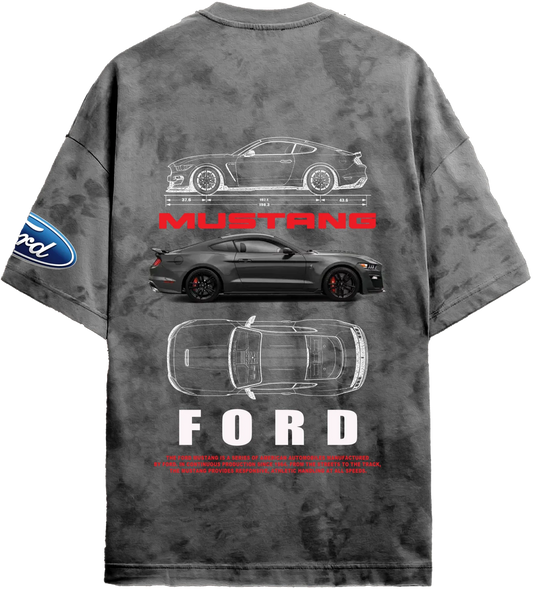 Grantiro Ford Mustang T-shirt from the Whimsical Wheels collection – premium unisex streetwear inspired by the iconic American muscle car.