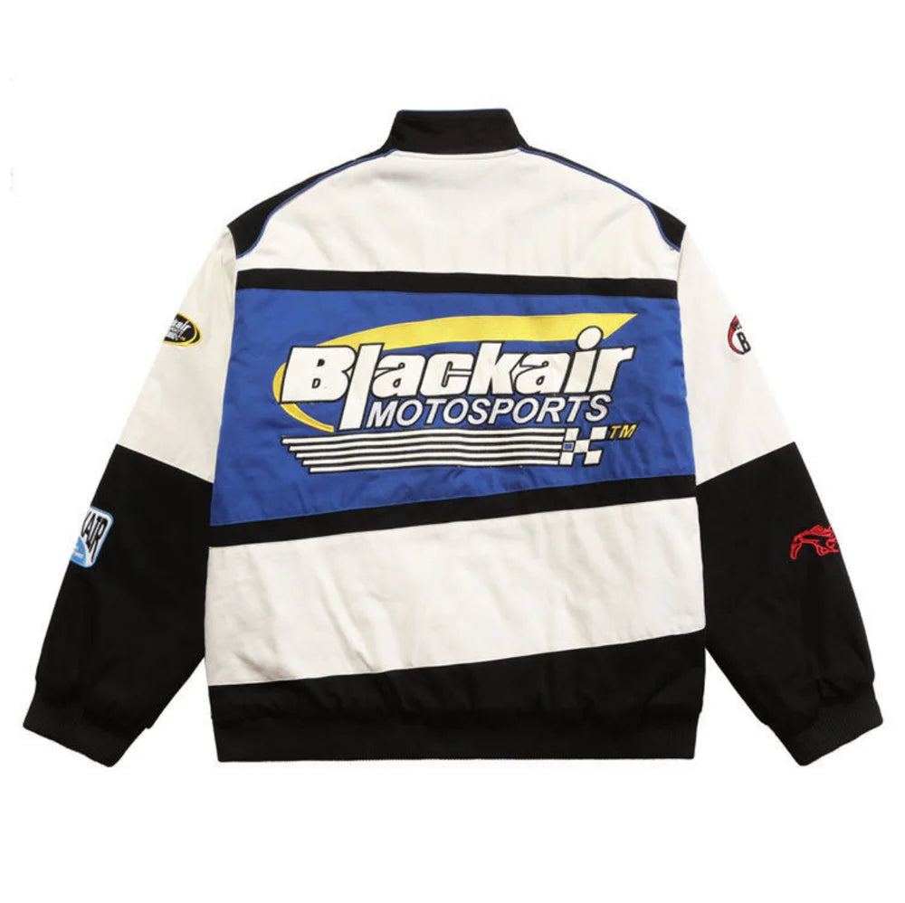 Grantiro Unisex Blackair Jacket – Sleek and Trendy Urban Motorsport-Inspired Outerwear