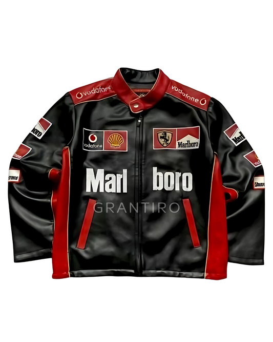 Marlboro Black Red Leather Jacket – Grantiro® Legacy Edition