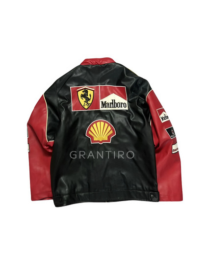 Marlboro Black Red Leather Jacket – Grantiro® Legacy Edition