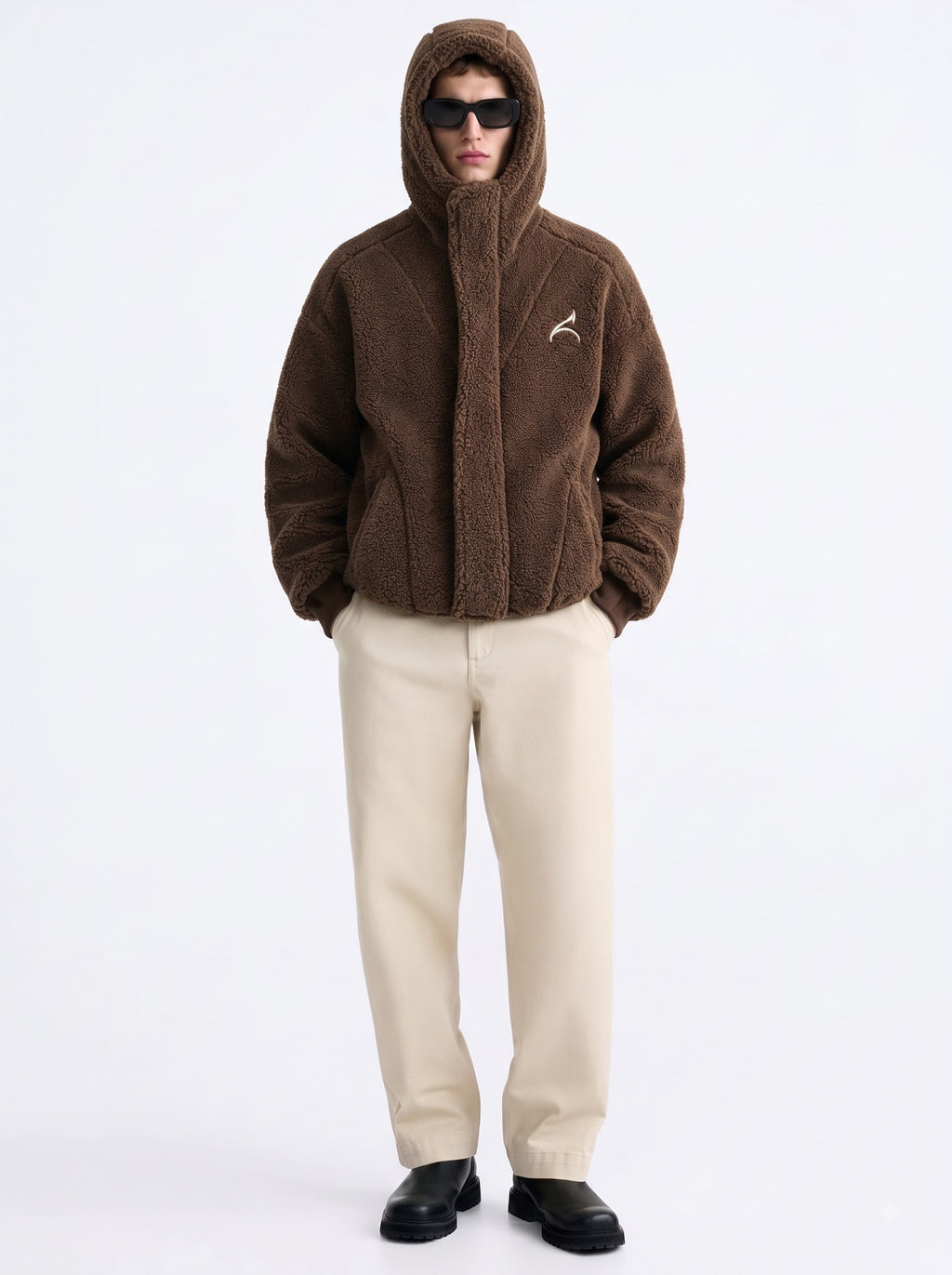 The Mocha Sherpa Hooded Jacket