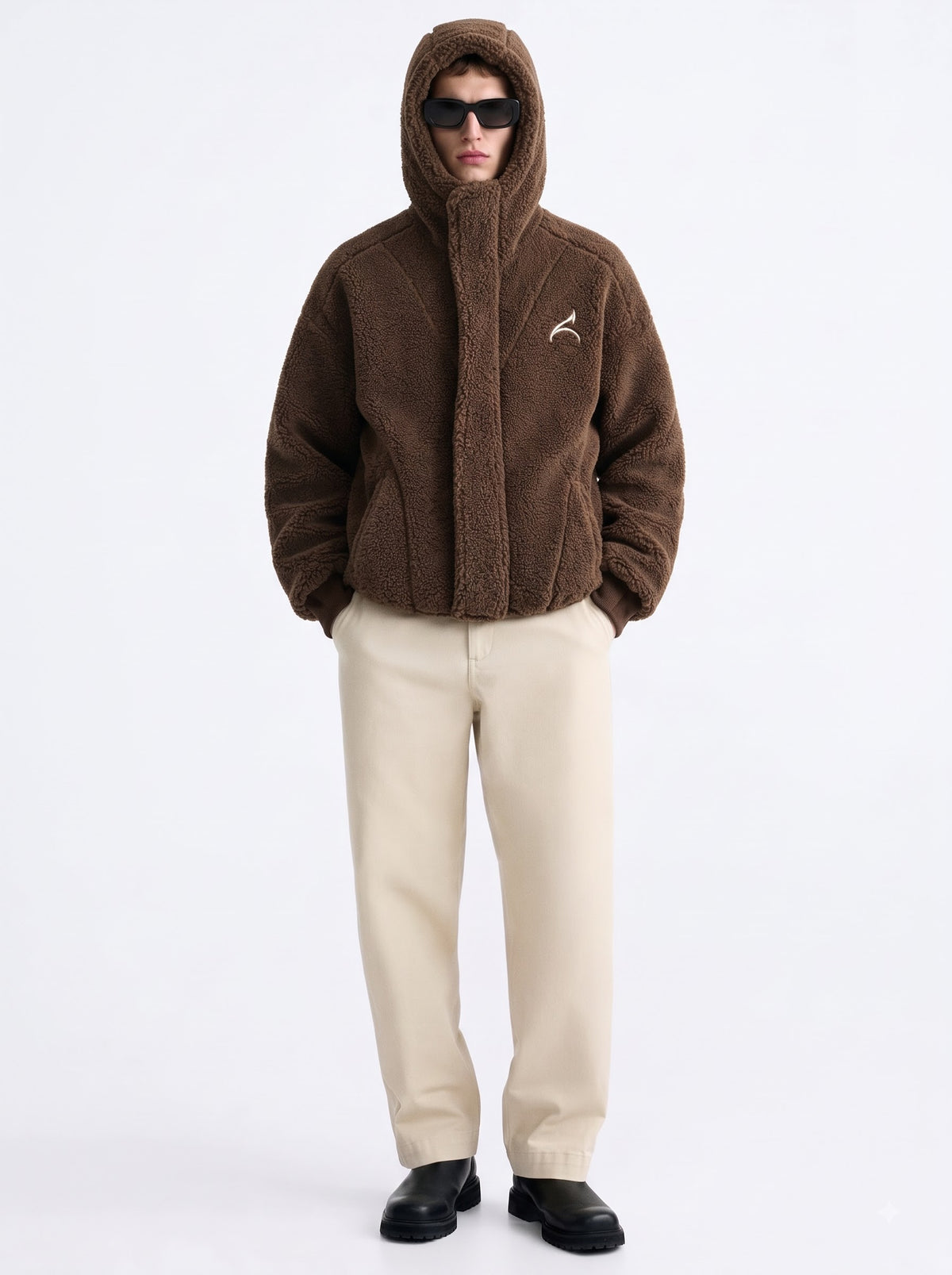 The Mocha Sherpa Hooded Jacket