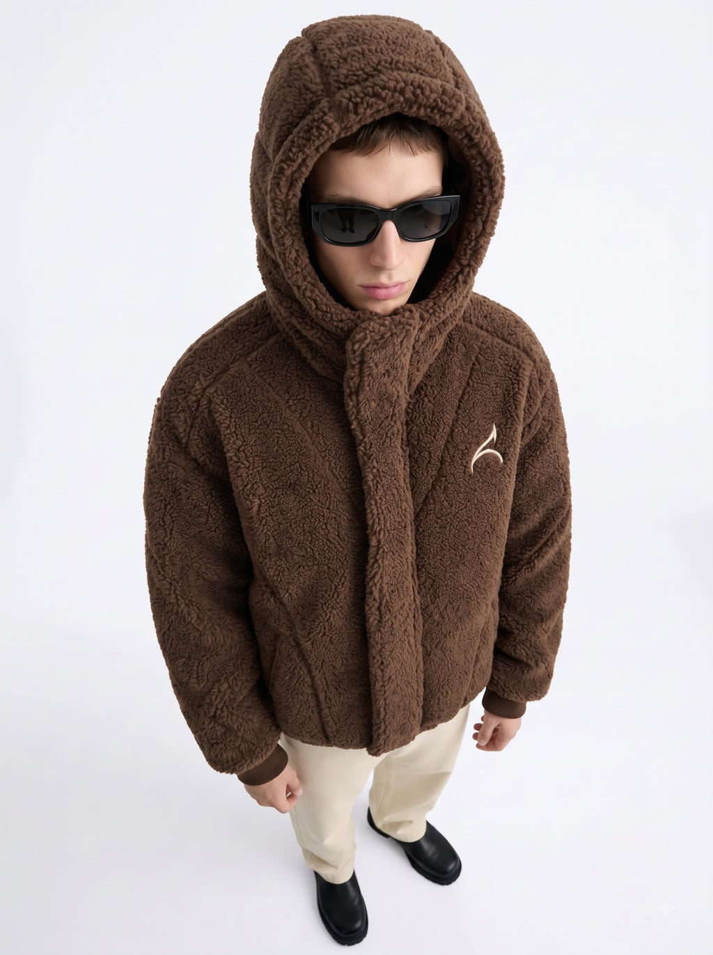 The Mocha Sherpa Hooded Jacket