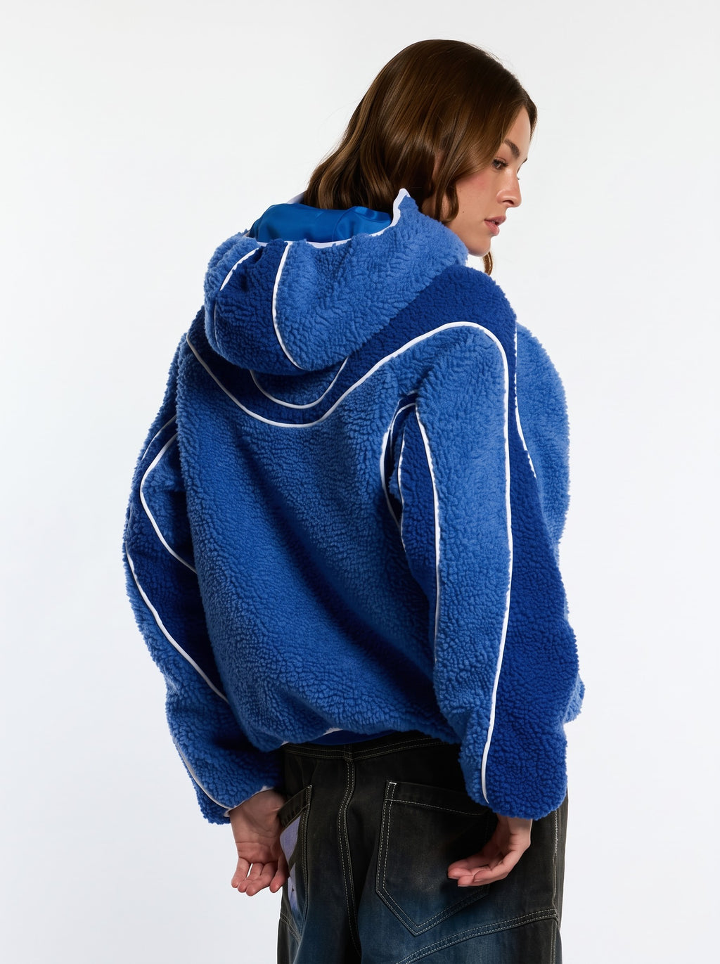 Arctic Blue Contour Sherpa Jacket