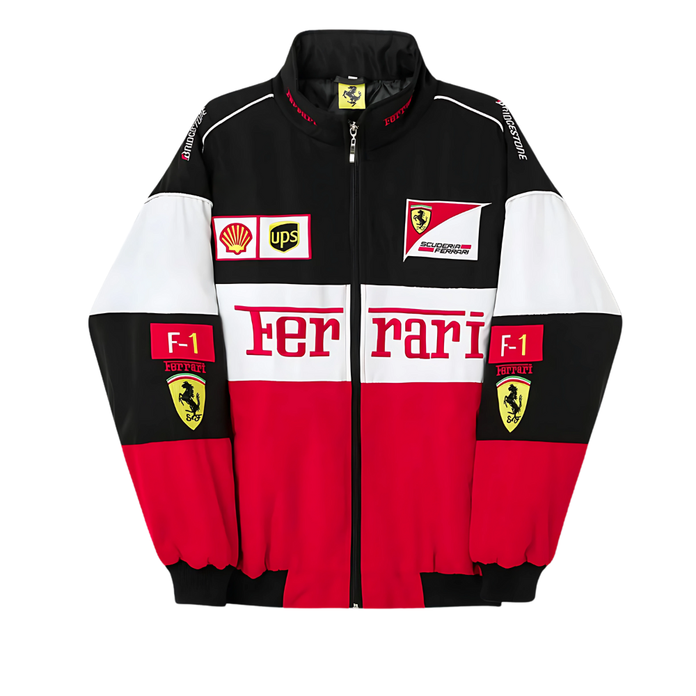 Tri-color Ferrari Jacket in India GRANTIRO® Edition