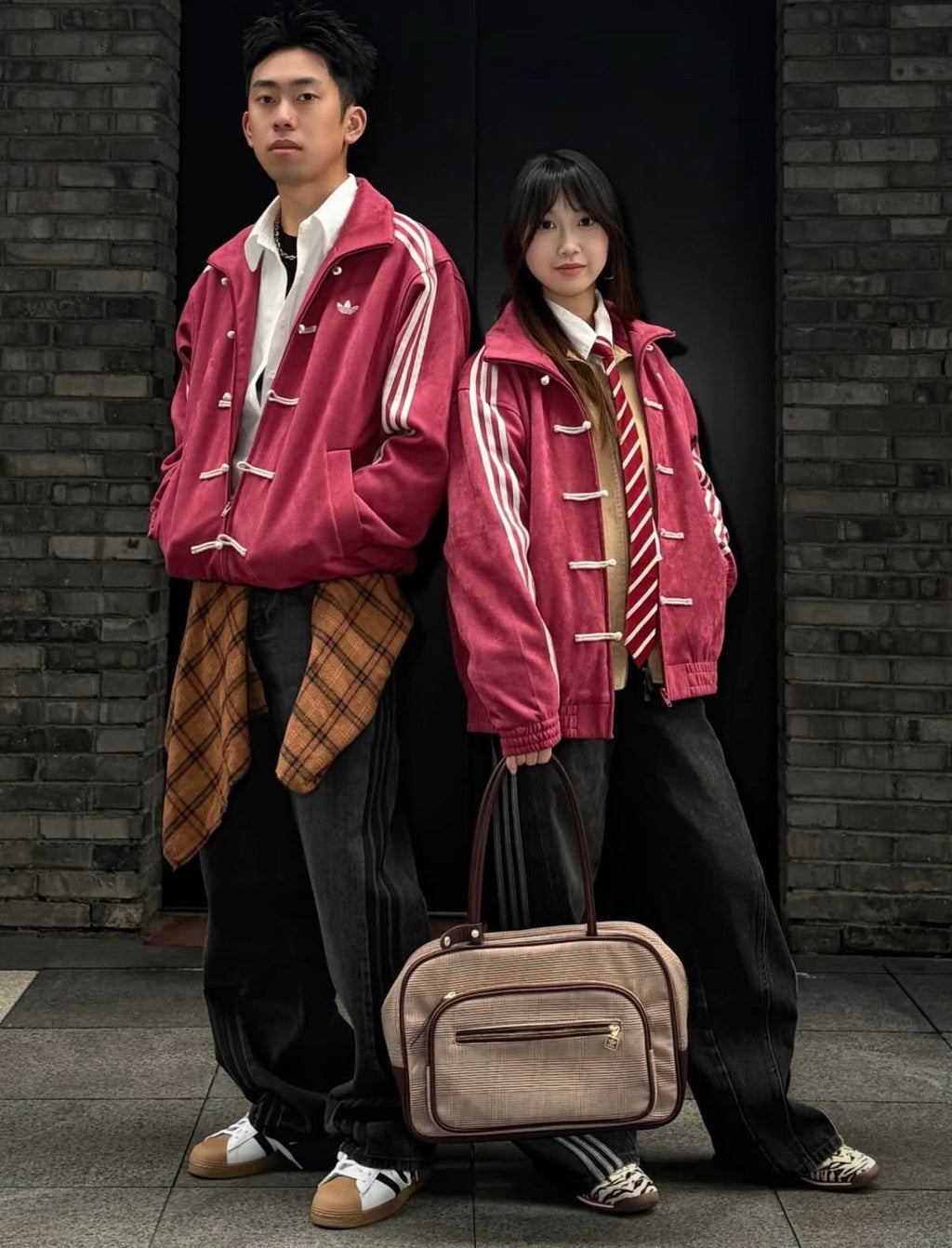CNY-Inspired Premium Dusty Red Suede Jacket | Grantiro®