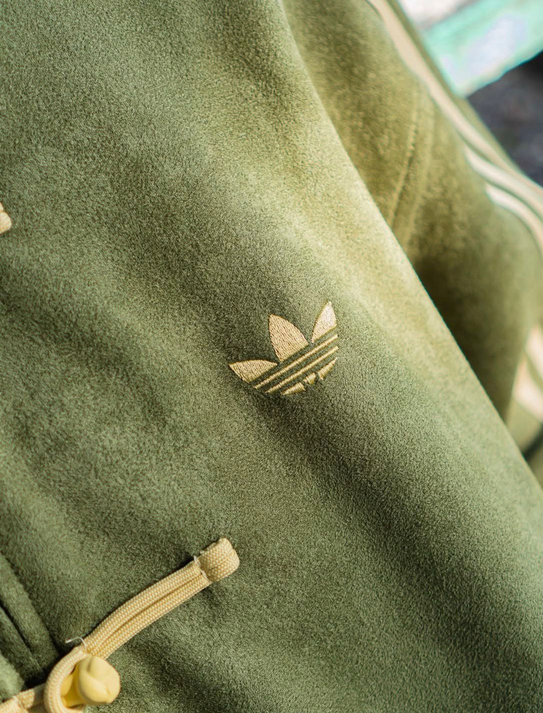 CNY-Inspired Premium Olive Green Suede Jacket | Grantiro®
