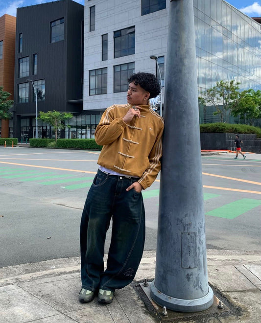 CNY-Inspired Premium Yellow Suede Jacket | Grantiro®