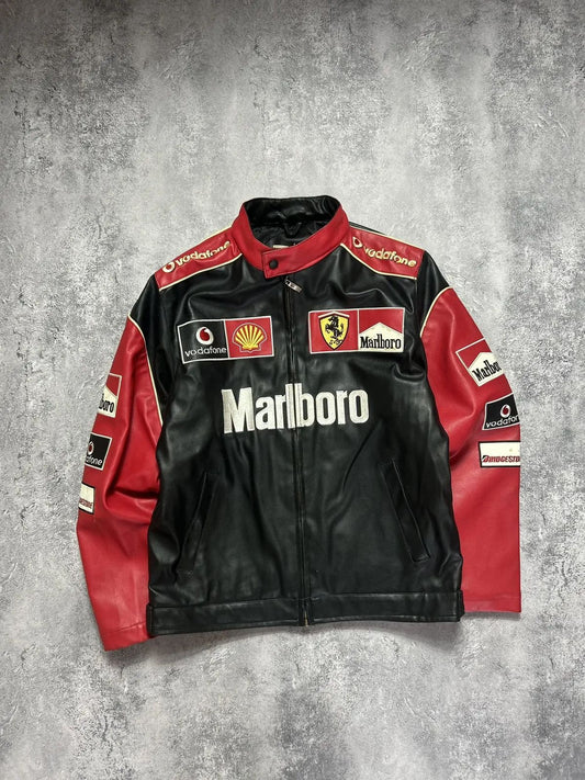 Marlboro Black Red Leather Jacket – Grantiro® Legacy Edition