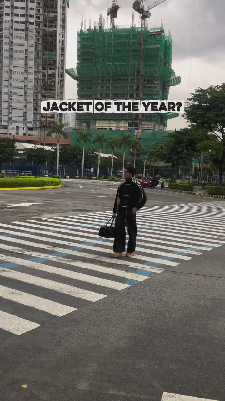 CNY-Inspired Premium Black Suede Jacket | Grantiro®