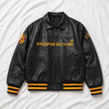 Porsche BLACK Leather Jacket – Limited Drop | Grantiro® Luxe Edition