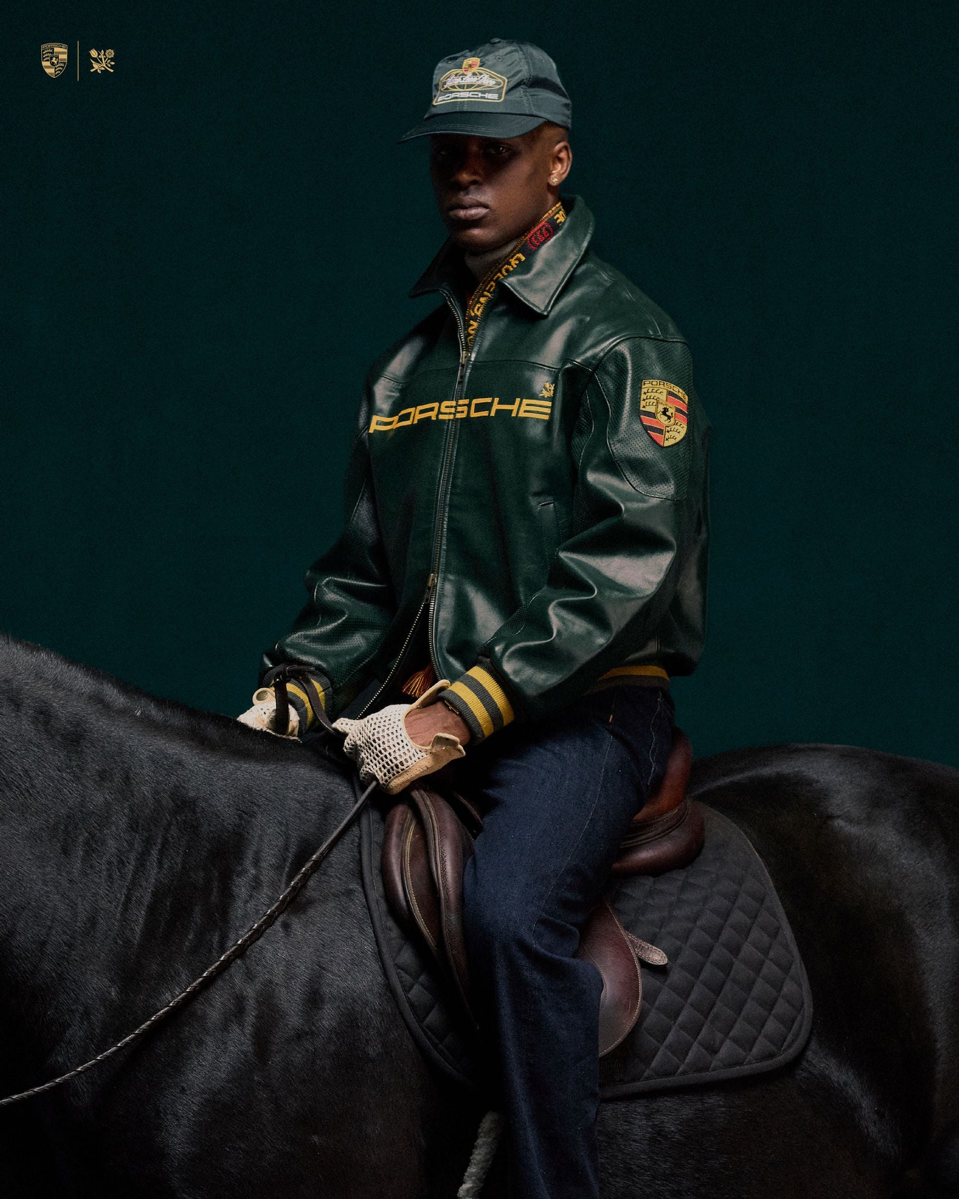 Porsche Bottle Green Leather Jacket – Limited Drop | Grantiro® Luxe Edition